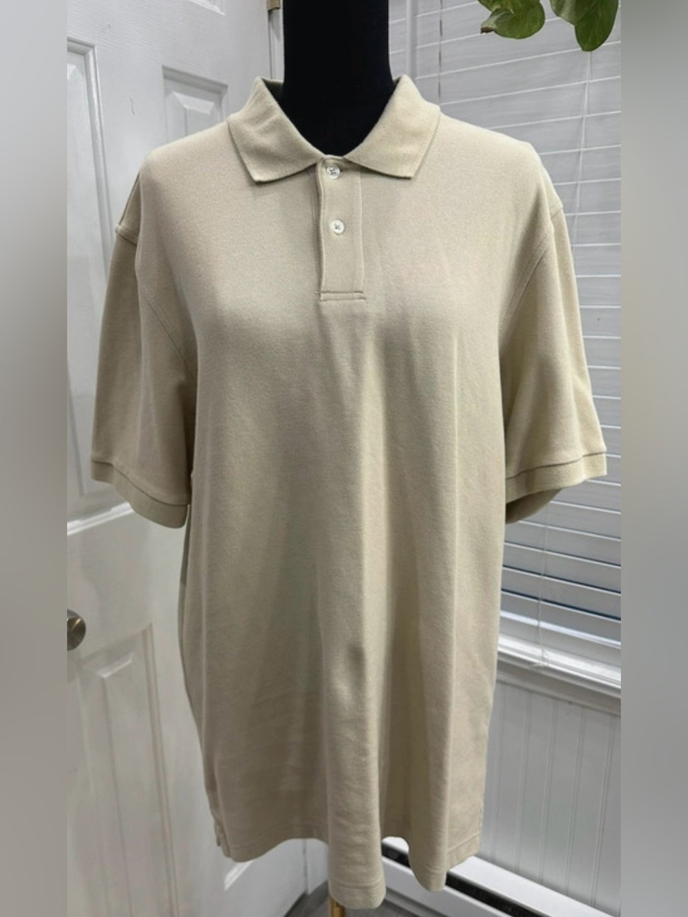 Club Room Polo Men's Classic Polo Shirt in Beige